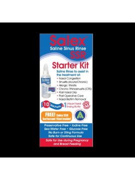 Salex Saline Sinus Rinse SSR Starter Kit